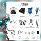 Lynette Cosplay Costume - Full Set with Wig - only Clothing / XS