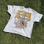 Captain Caveman 'Unga Bunga' Vintage Washed White Tee