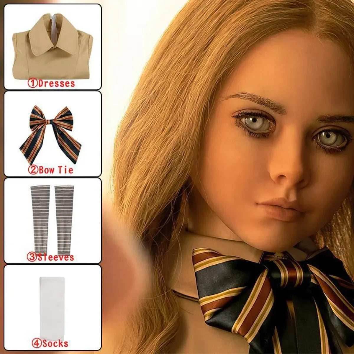 M3GAN AI Doll Cosplay - Costume / S