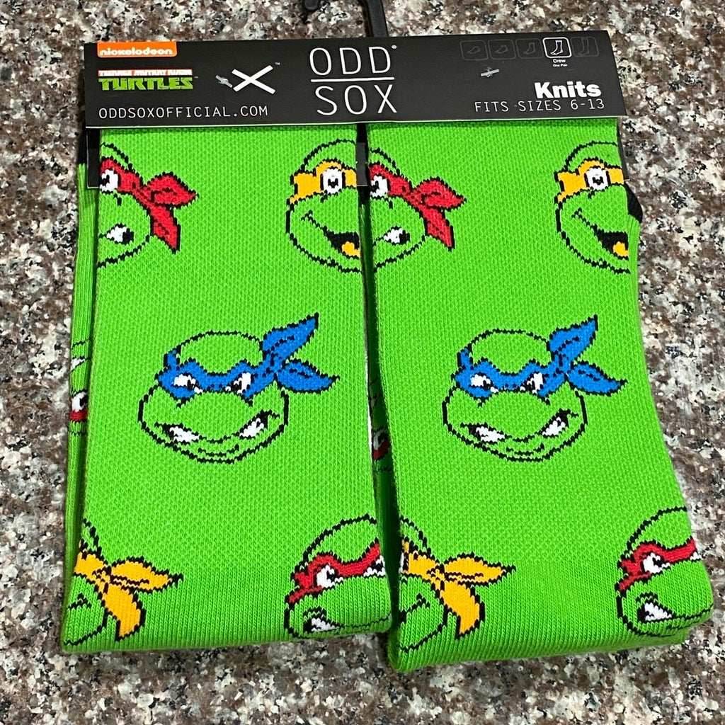 Men's Odd Sox Teenage Mutant Ninja Turtles Crew Socks - 