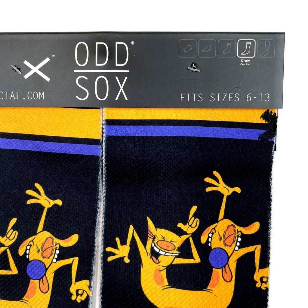 Odd Sox CatDog Crew Socks - 