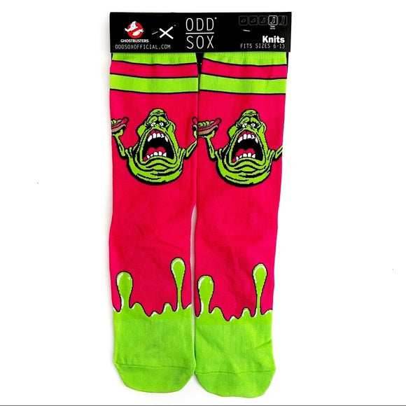 Men's Odd Sox Ghostbusters Slimer Crew Socks - 