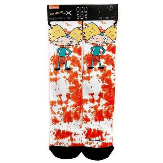 Men's Odd Sox Hey Arnold! Tie Dye Crew Socks - 