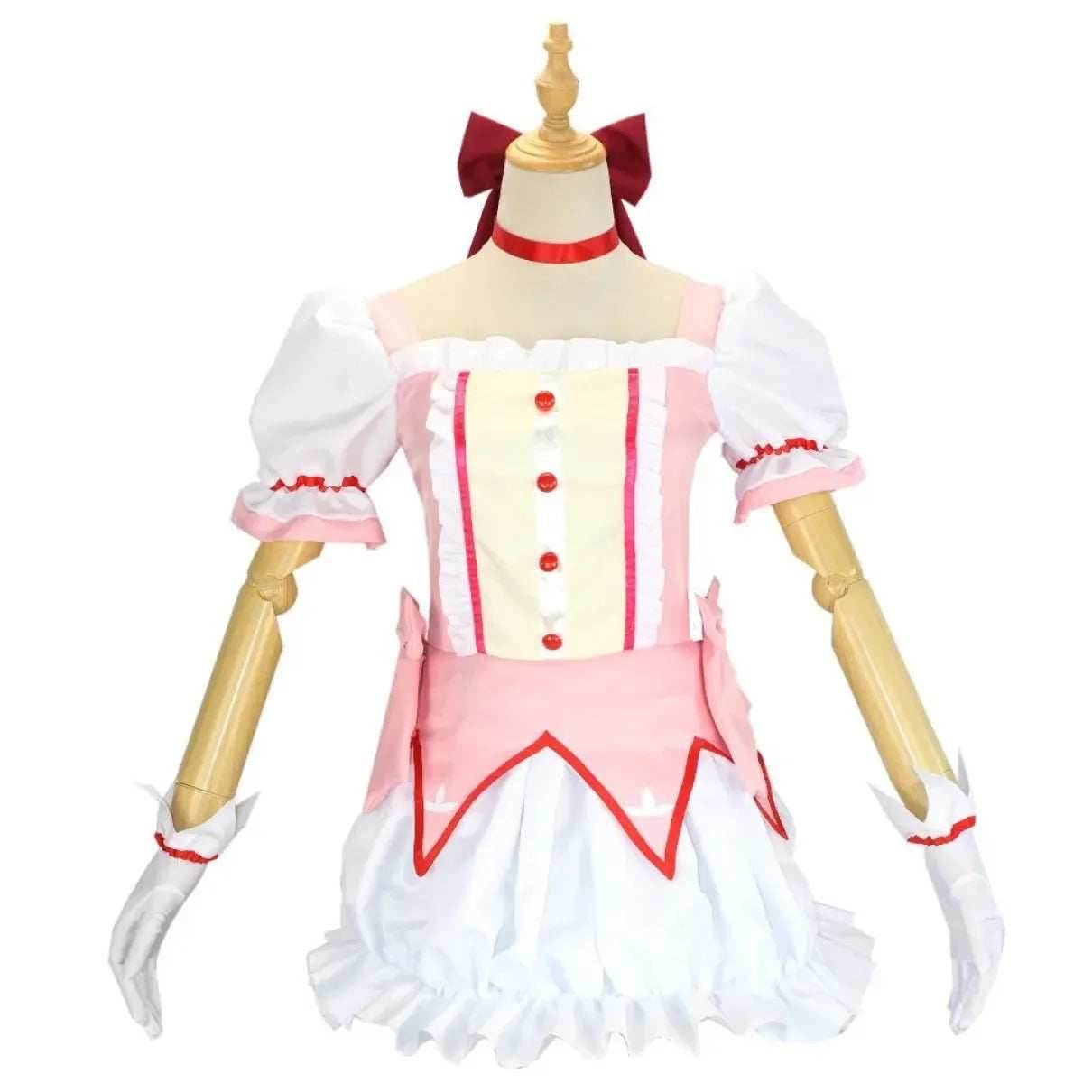 Madoka Kaname Cosplay Costume – Puella Magi Dress with Wig - S / Wig Only(one size)