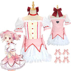 Madoka Kaname Cosplay Costume – Puella Magi Dress with Wig - S / Wig Only(one size)