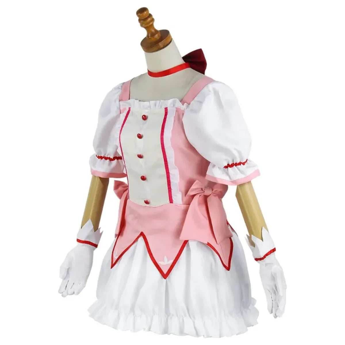 Madoka Kaname Cosplay Costume – Puella Magi Dress with Wig - S / Wig Only(one size)