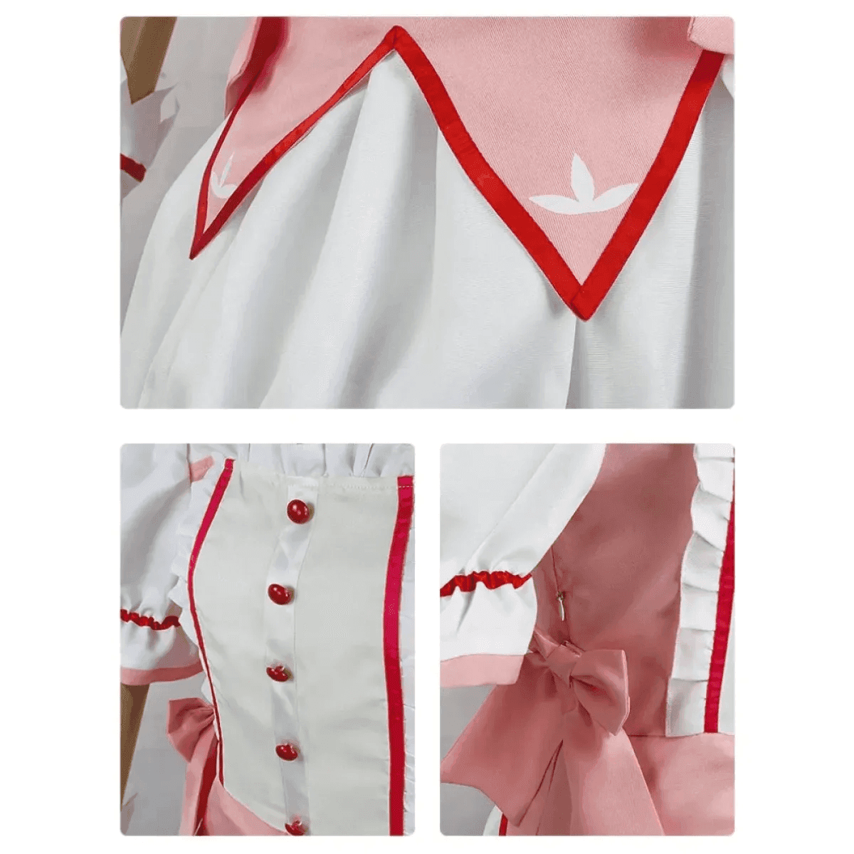 Madoka Kaname Cosplay Costume – Puella Magi Dress with Wig - S / Wig Only(one size)