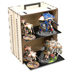 MagCase 2.0 MDF Magnetic Carrying Case / Display Case For Miniatures - 3 MagCase 2.0 Trays / 105 Magnets