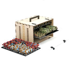 MagCase MINI 2.0 MDF Magnetic Carrying Case / Display Case For Miniatures - 2 MagCase 2.0 Trays / 70 Magnets