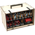 MagCase MINI 2.0 MDF Magnetic Carrying Case / Display Case For Miniatures - 2 MagCase 2.0 Trays / 70 Magnets