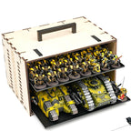MagCase MINI 2.0 MDF Magnetic Carrying Case / Display Case For Miniatures - 2 MagCase 2.0 Trays / 70 Magnets
