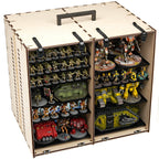 MagCase XL 2.0 MDF Magnetic Carrying Case / Display Case For Miniatures - 6 MagCase 2.0 Trays / 210 Magnets