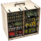 MagCase XL 2.0 MDF Magnetic Carrying Case / Display Case For Miniatures - 6 MagCase 2.0 Trays / 210 Magnets