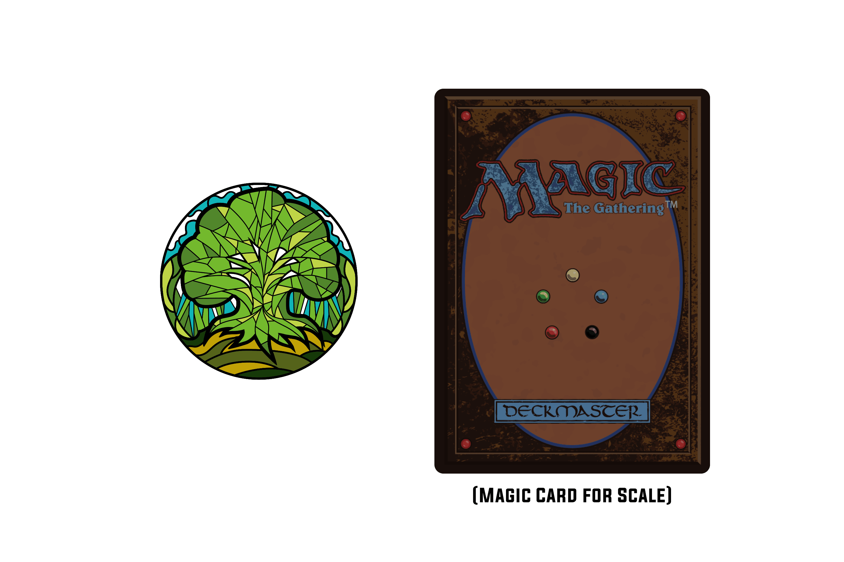 Magic: the Gathering - Stained Glass Forest Pin - 