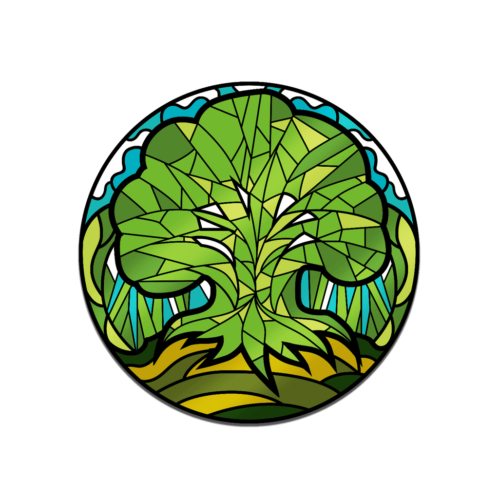 Magic: the Gathering - Stained Glass Forest Pin - 