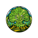Magic: the Gathering - Stained Glass Forest Pin - 