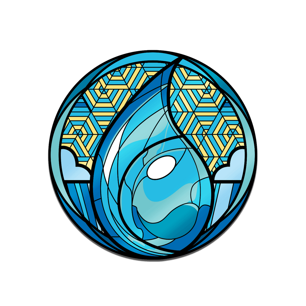 Magic: the Gathering - Stained Glass Island Pin - 