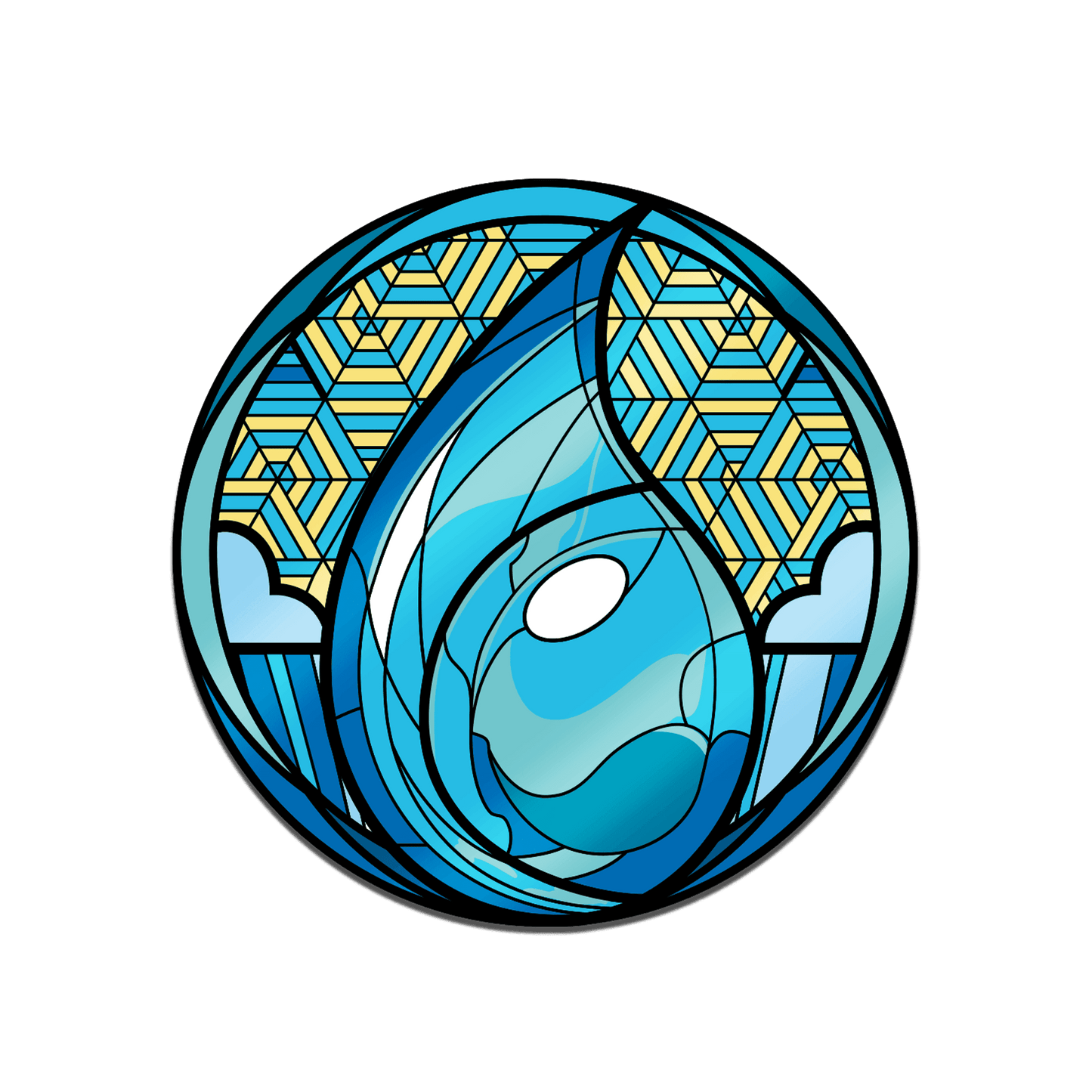 Magic: the Gathering - Stained Glass Island Pin - 