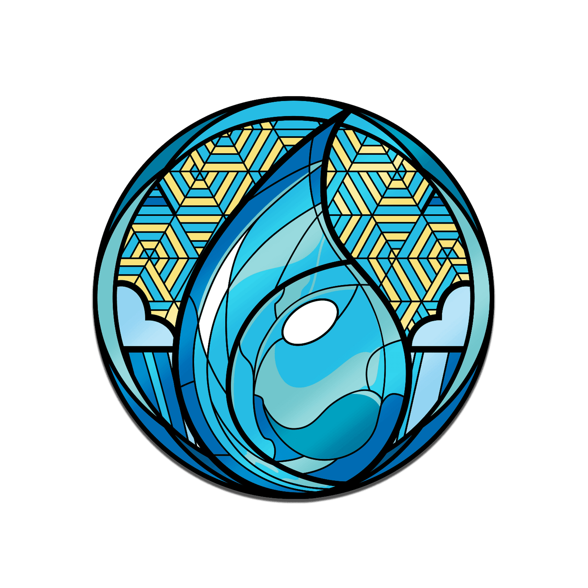 Magic: the Gathering - Stained Glass Island Pin - 