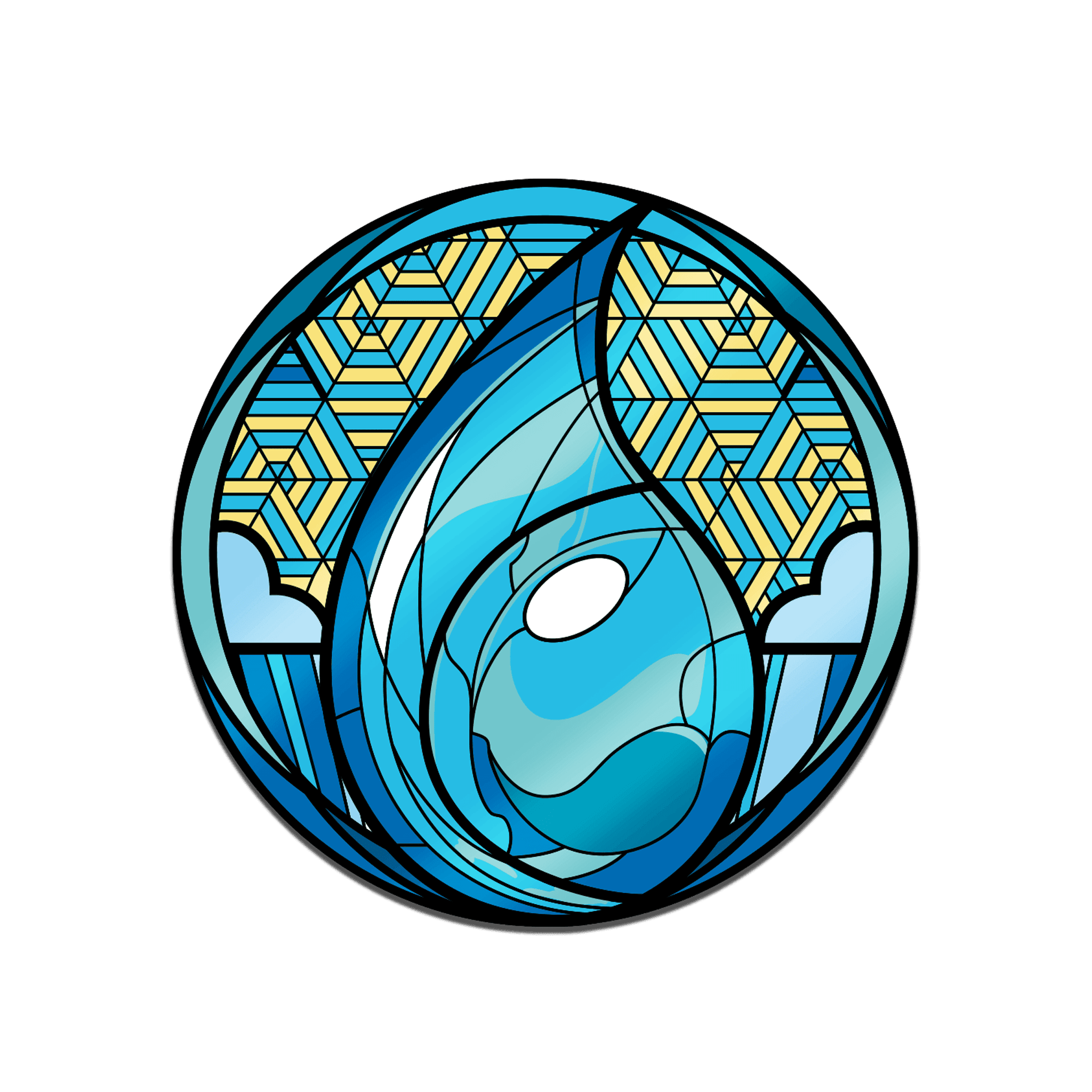 Magic: the Gathering - Stained Glass Island Pin - 