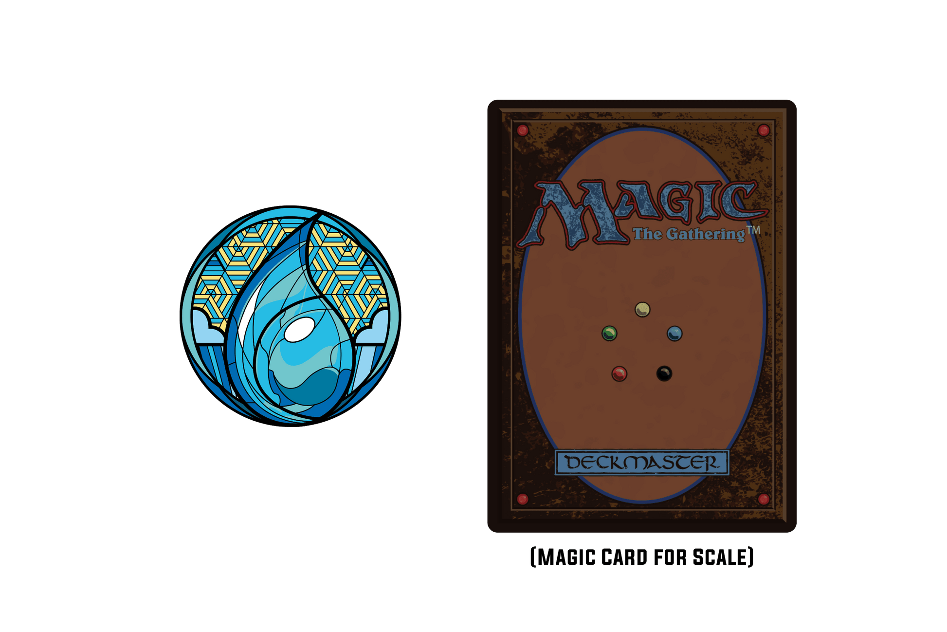 Magic: the Gathering - Stained Glass Island Pin - 