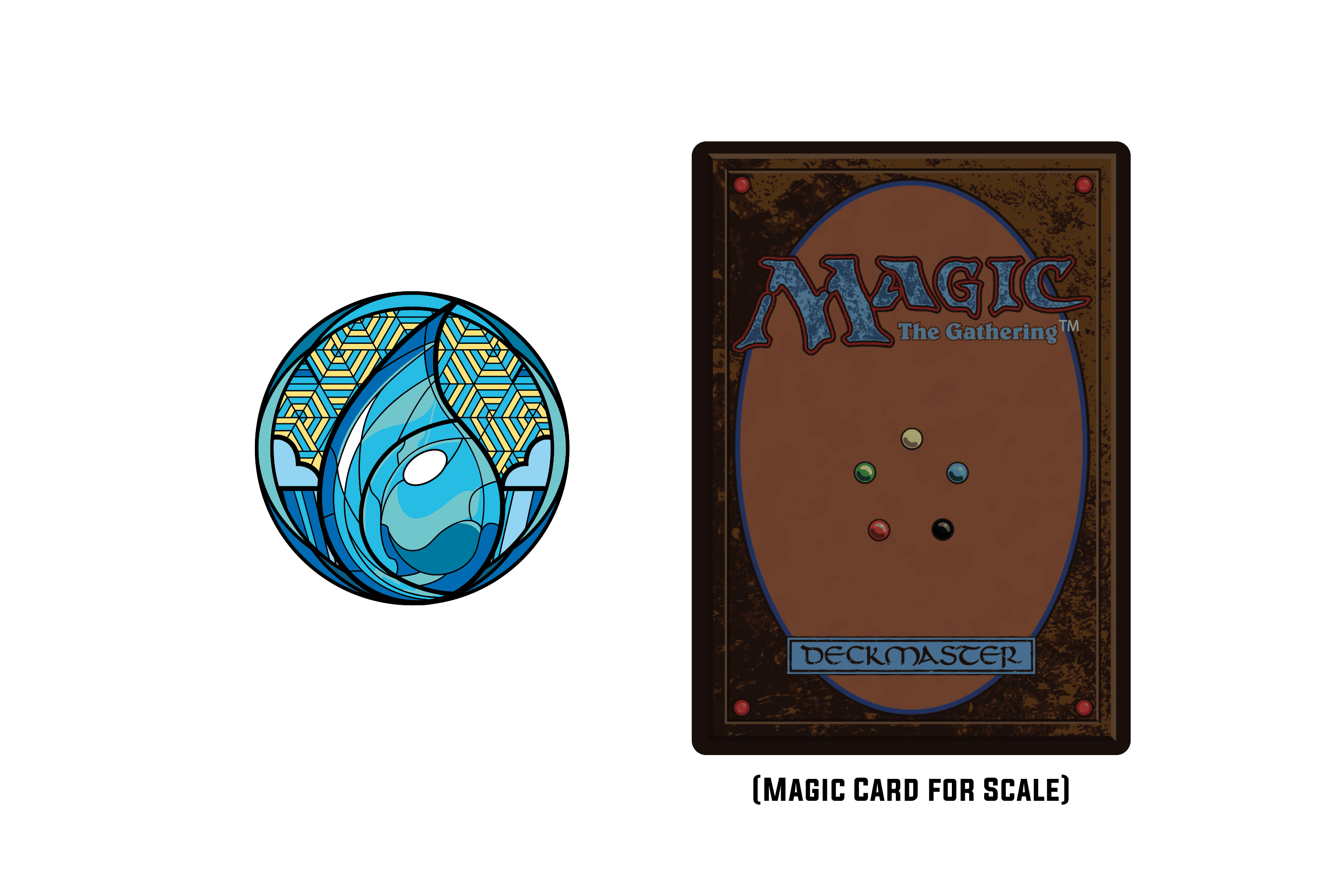 Magic: the Gathering - Stained Glass Island Pin - 