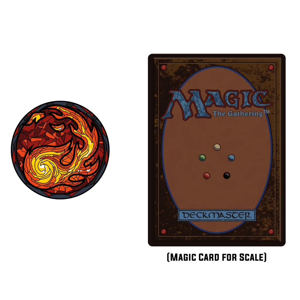 Magic: the Gathering - Stained Glass Mountain Pin - 