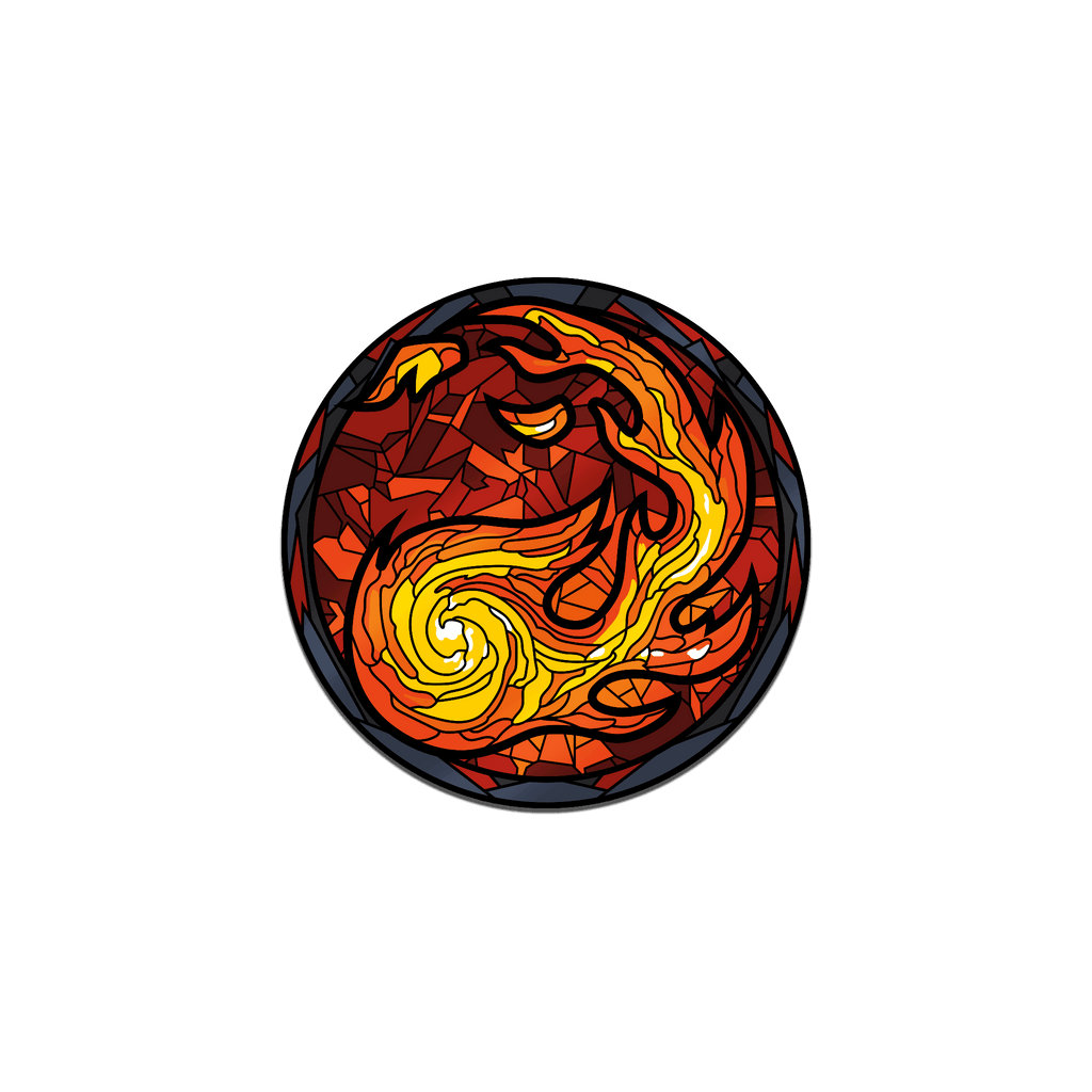 Magic: the Gathering - Stained Glass Mountain Pin - 