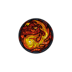 Magic: the Gathering - Stained Glass Mountain Pin - 