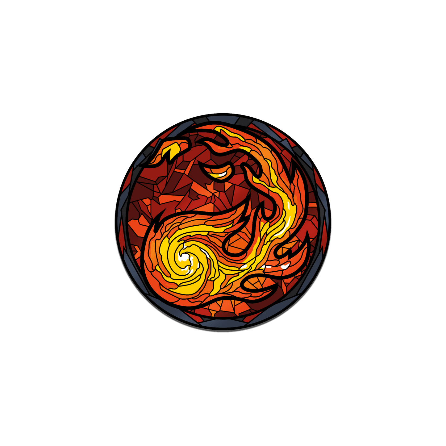 Magic: the Gathering - Stained Glass Mountain Pin - 