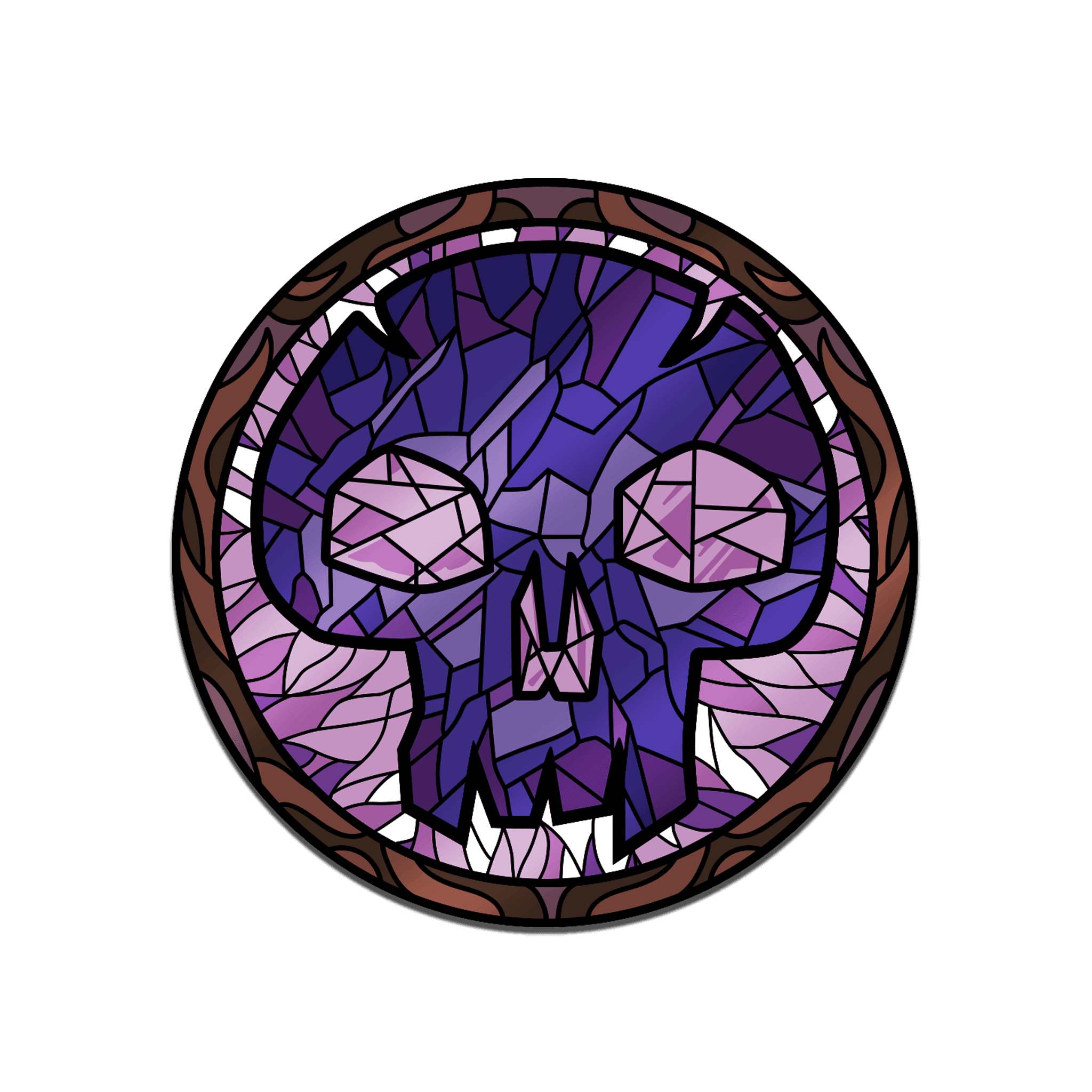 Magic: the Gathering - Stained Glass Swamp Pin - 