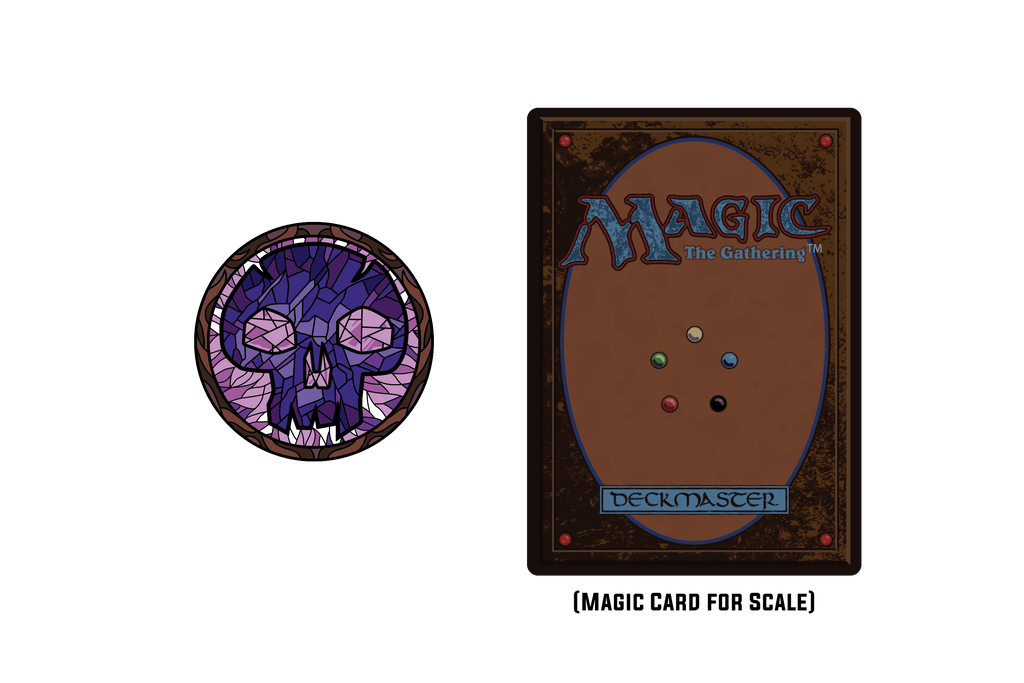 Magic: the Gathering - Stained Glass Swamp Pin - 
