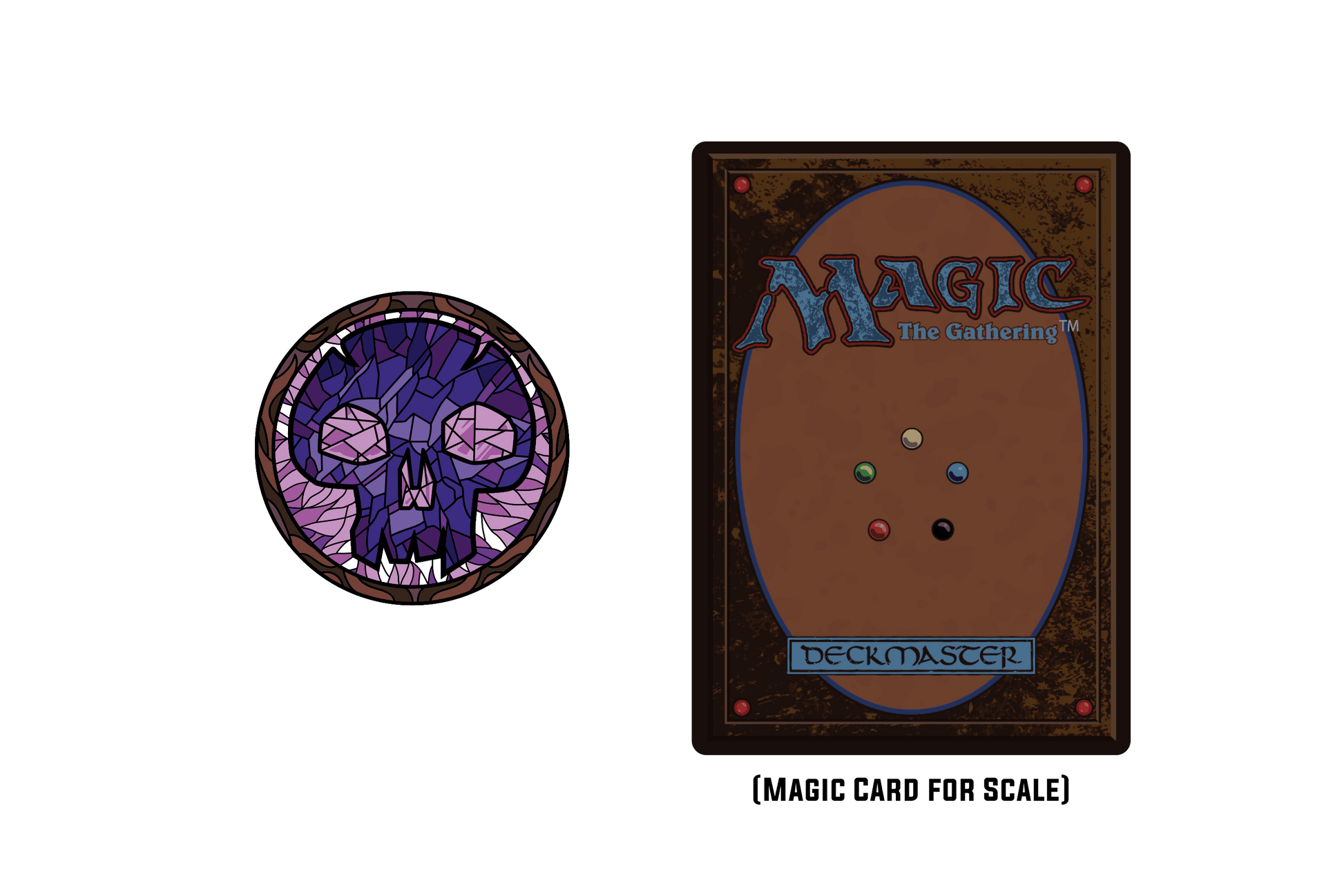 Magic: the Gathering - Stained Glass Swamp Pin - 