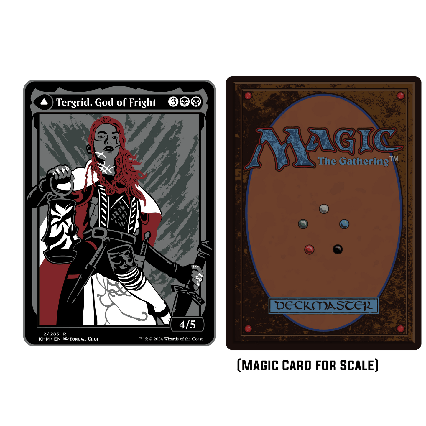 Magic: The Gathering - Tegrid God of Fright Commander Token (Double Sided) - 