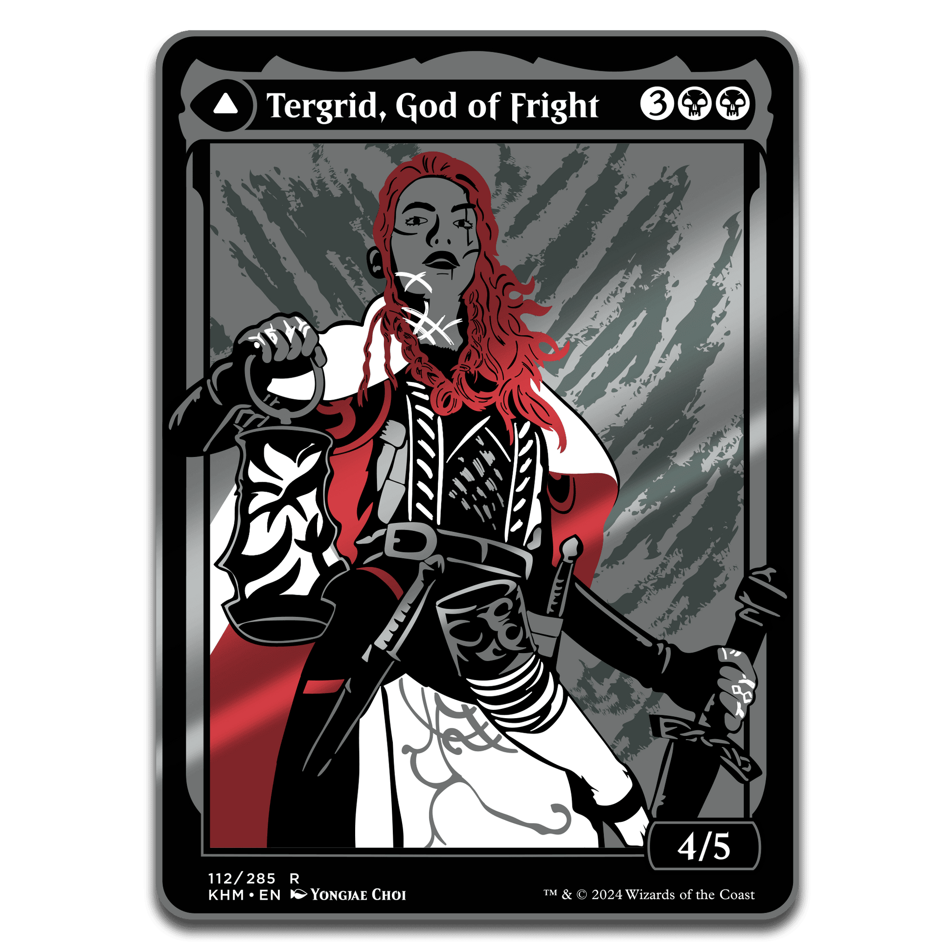 Magic: The Gathering - Tegrid God of Fright Commander Token (Double Sided) - 