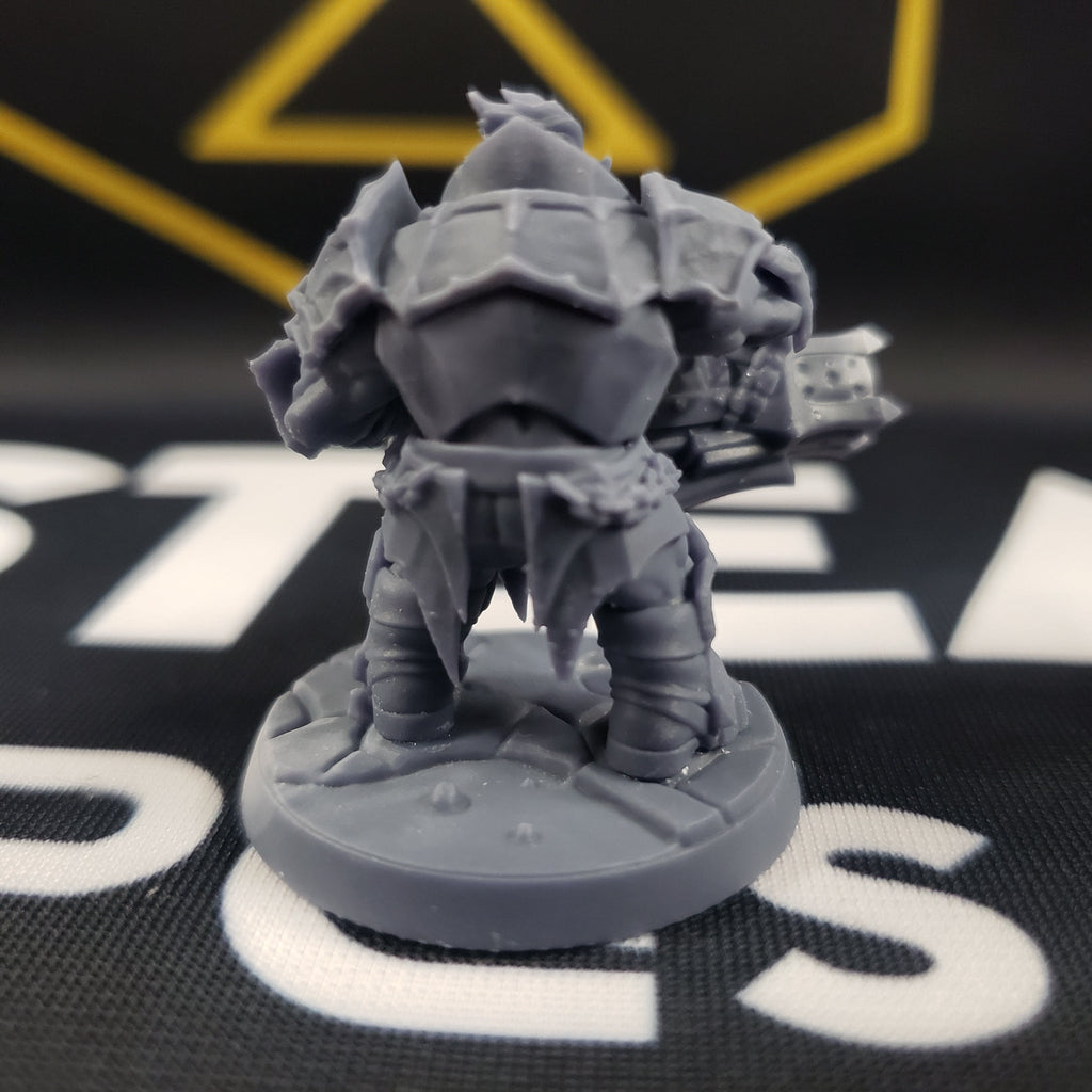 Magmaforged Dumlok: Sculpt D (Male Fire Dwarf Warrior)
