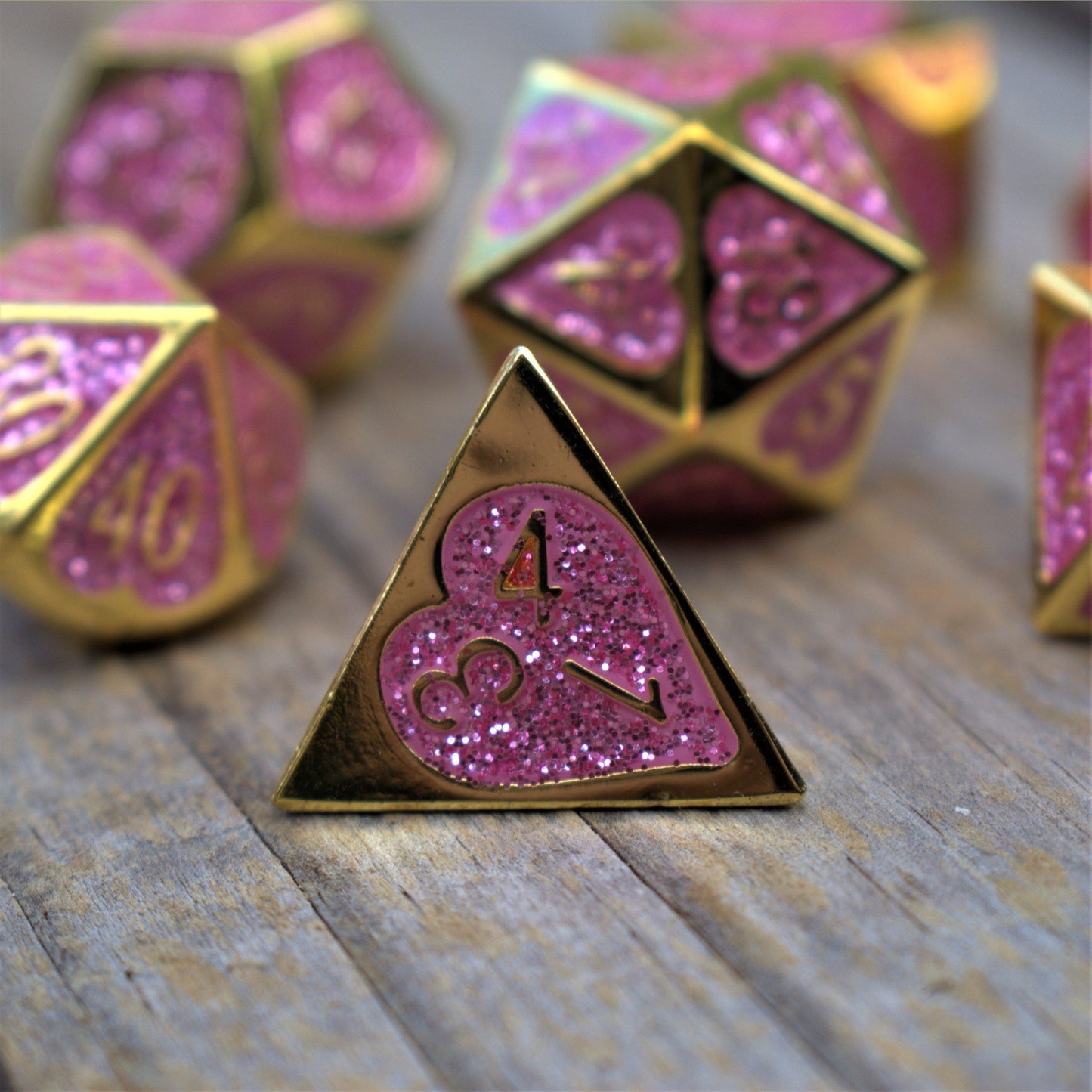 Maiden Lillian's Heart Metal Dice Set