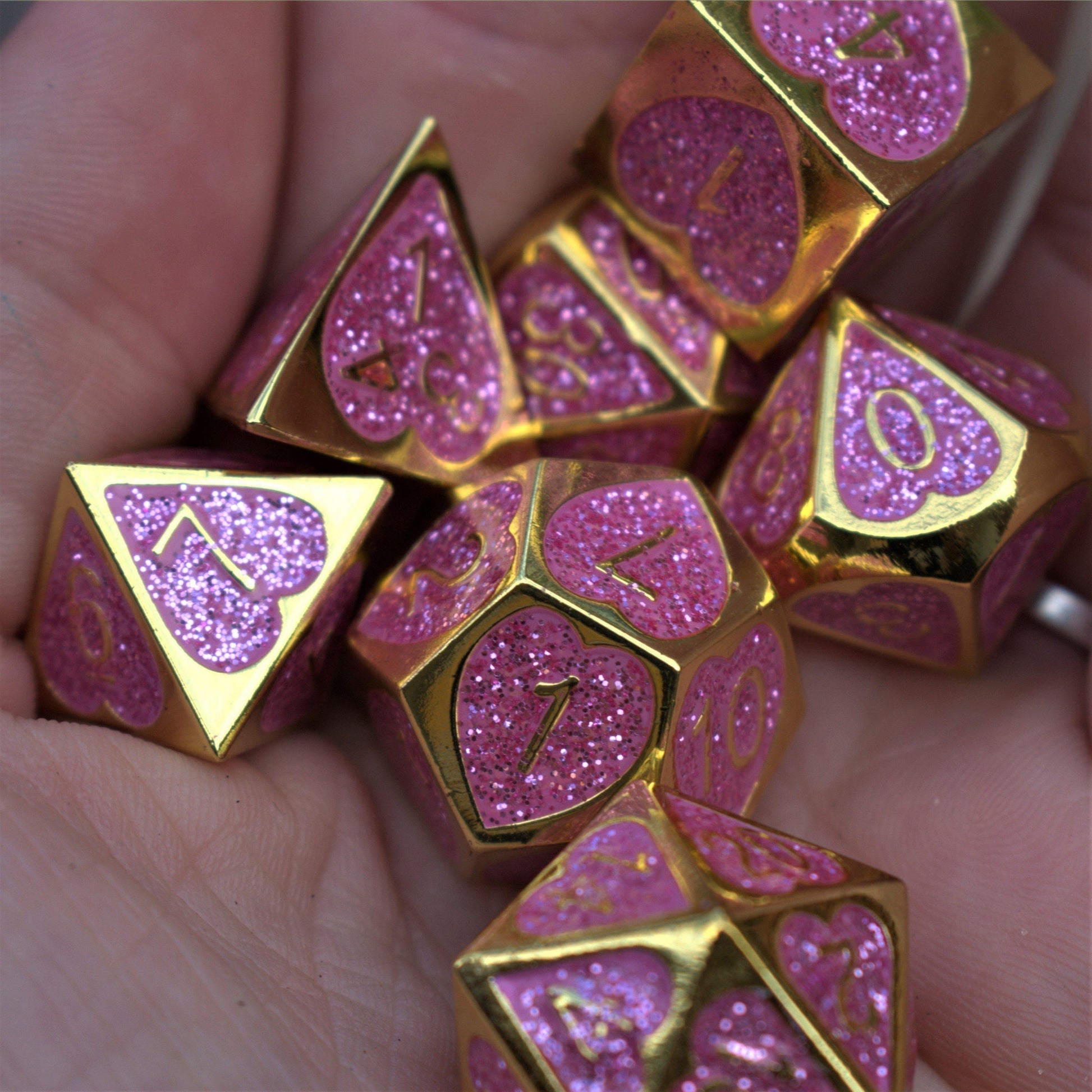 Maiden Lillian's Heart Metal Dice Set