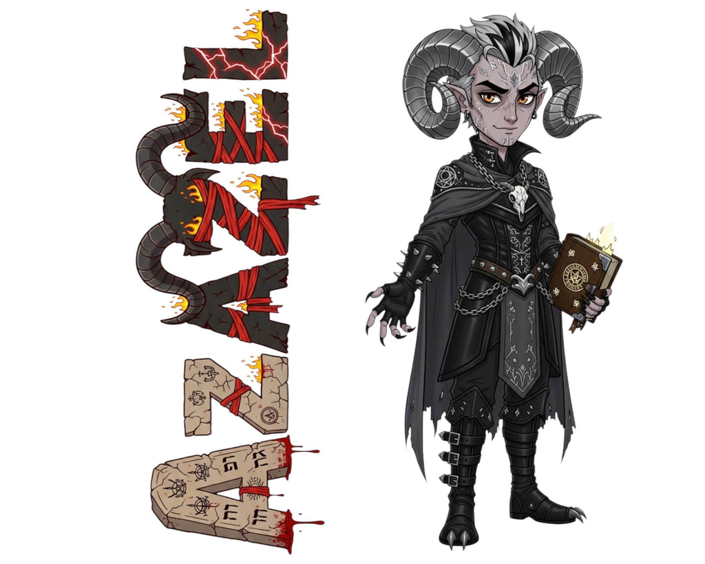 Azazel Sticker and Magnet - the Forbidden Teacher Biblikins™ – Apocryphal Fallen Angel | Waterproof & UV-Proof - Sticker / Mini