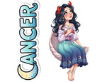 Cancer Sticker and Magnet - the Celestial Crab Horoskins™ – Zodiac Water Sign | Waterproof & UV-Proof - Sticker / Mini