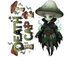 Death Cap Sticker and Magnet - Deadly Deceiver Fungikins™ – Poisonous Mushroom Art | Waterproof & UV-Proof - Sticker / Mini