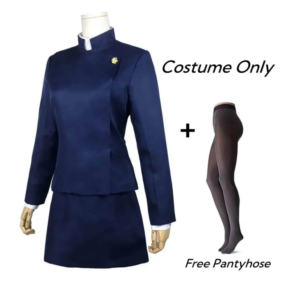 Jujutsu Kaisen Maki Zenin Cosplay Costume with Glasses and Wig - S / Costume Only