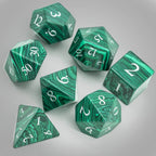 Malachite Gemstone Dice Set - 