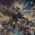 Malak Lionrider: Sculpt C (Female Angel Paladin Calvary Unit) - Wings / Helmet