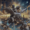 Malak Lionrider: Sculpt B (Male Angel Paladin Calvary Unit) - Wings / Helmet