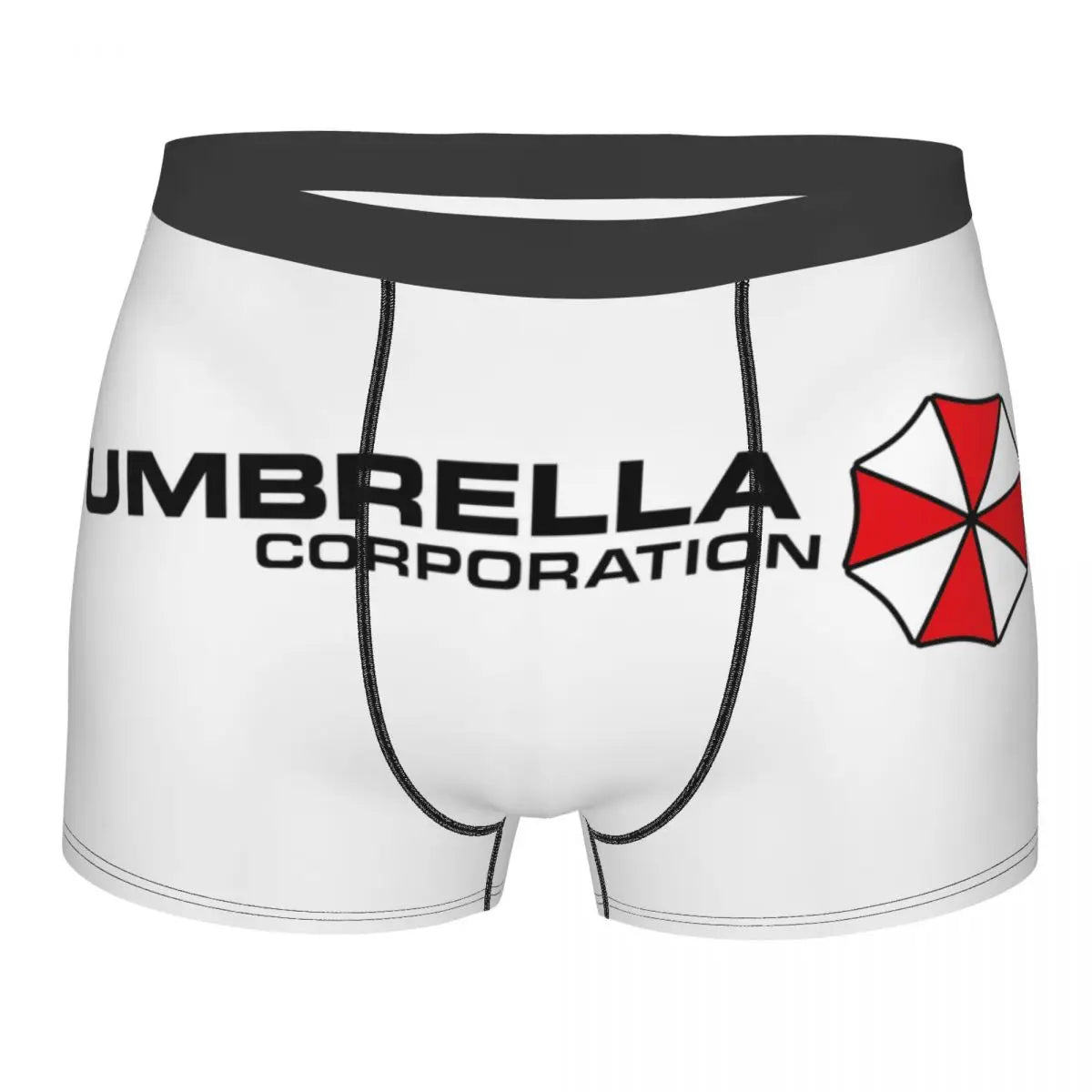 Male Novelty Raccoon City Home Of Umbrella Corporation Corp Underwear Video Game Boxer Briefs Stretch Shorts Panties Underpants