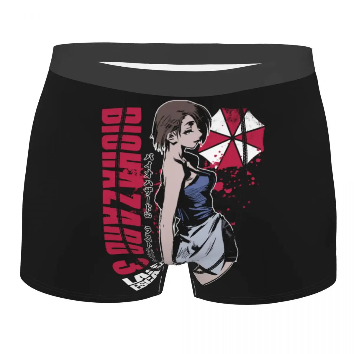 Male Novelty Raccoon City Home Of Umbrella Corporation Corp Underwear Video Game Boxer Briefs Stretch Shorts Panties Underpants