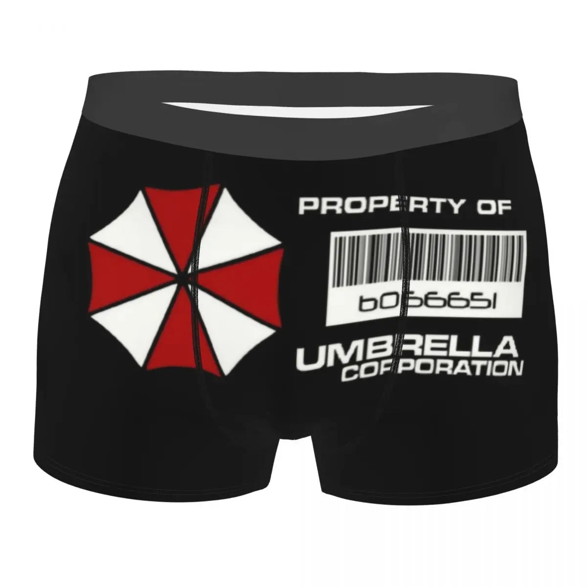 Male Novelty Raccoon City Home Of Umbrella Corporation Corp Underwear Video Game Boxer Briefs Stretch Shorts Panties Underpants