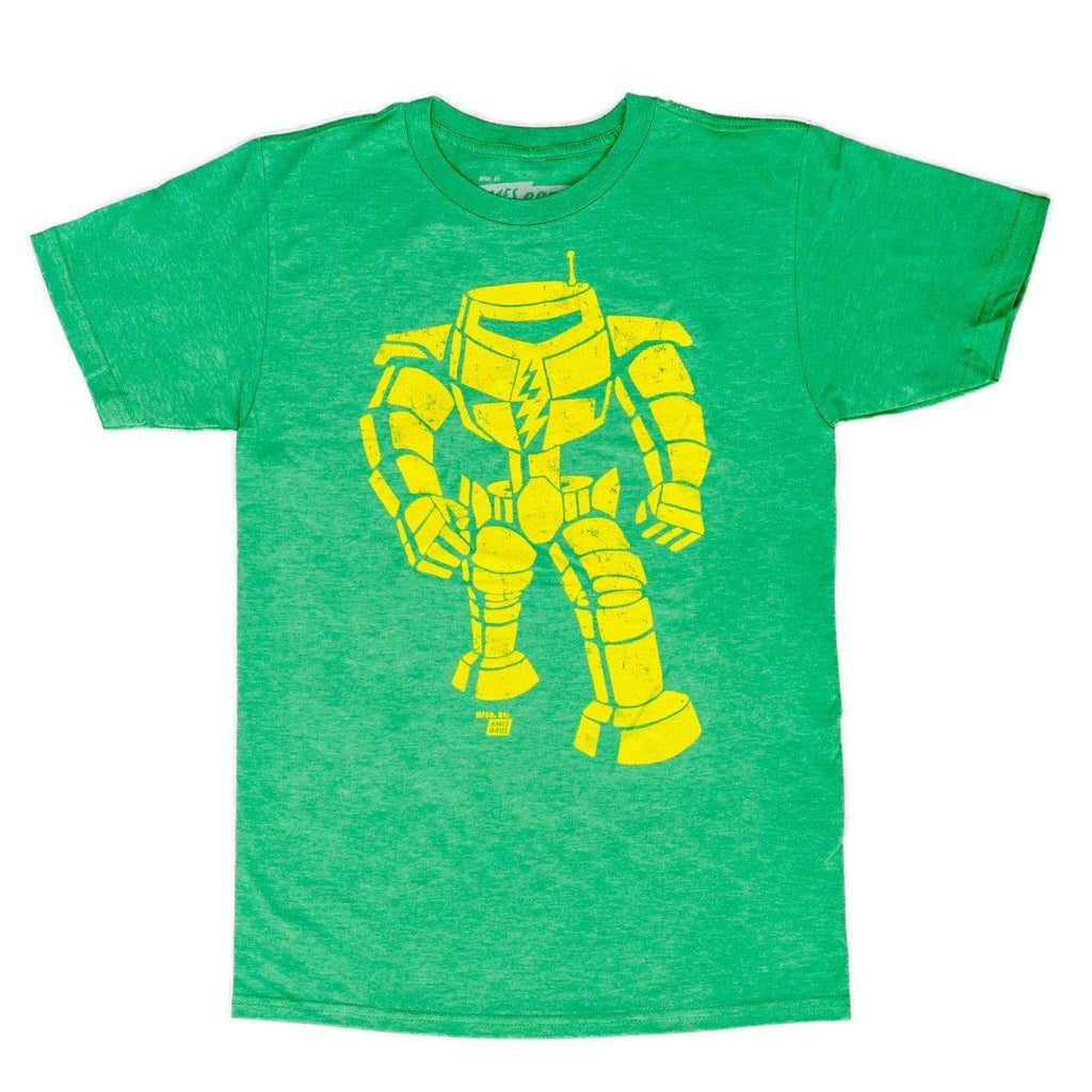 Man-Bot Vintage Graphic Green Adult T-shirt - S