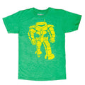 Man-Bot Vintage Graphic Green Adult T-shirt - S